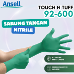 ANSELL TNT 92-600 TouchNTuff adalah seri sarung tangan premium dari Ansell yang terkenal karena perlindungan bahan kimia sekali pakai dengan sensitivitas sentuhan tinggi.