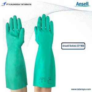 37-165 Ansell Solvex Nitrile Chemical Protection Gloves