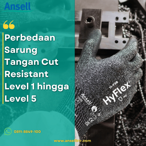 Perbedaan Sarung Tangan Cut Resistant Level 1 hingga Level 5